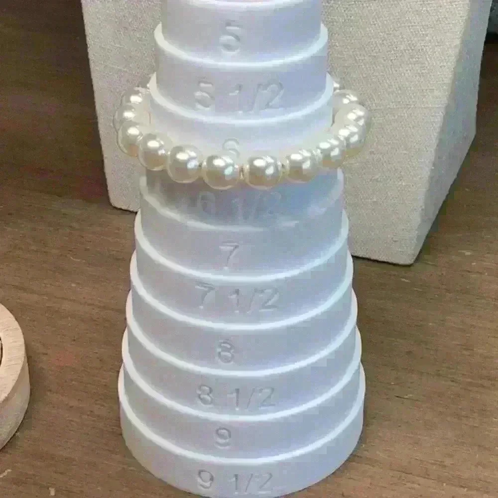 Faux Pearl Beaded Acrylic Bracelet